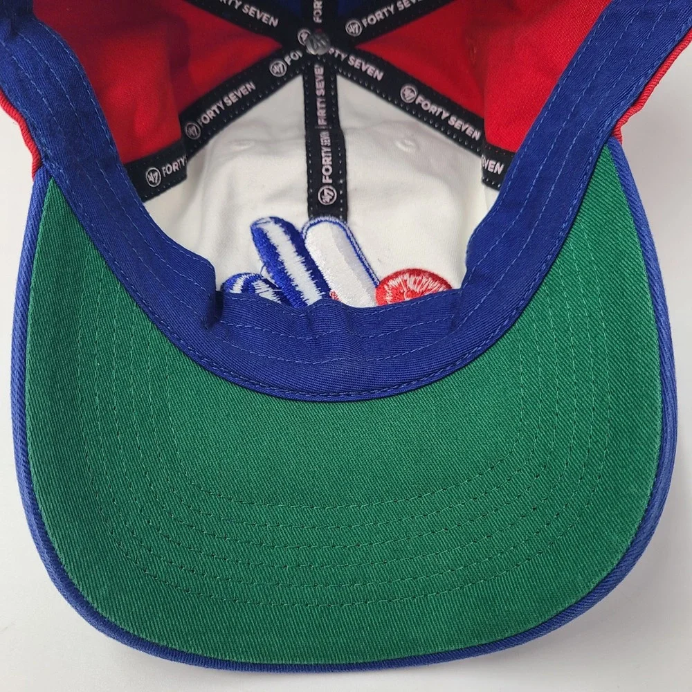 Montreal Expos Hat Fitted M 47 Brand Franchise White Blue Red MLB Pinwheel Men